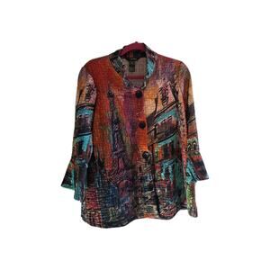 Ali Miles Size M Button Up Shirt/shacket/blazer